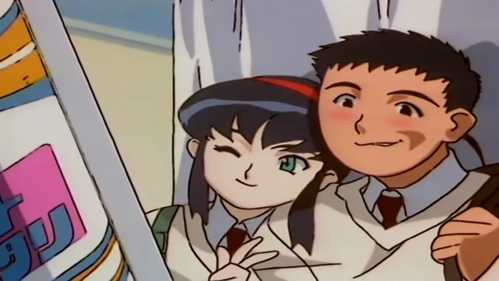tenchi and sakuya pose for a picture