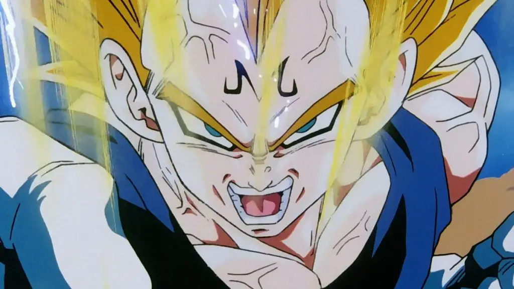 Vegeta powering up