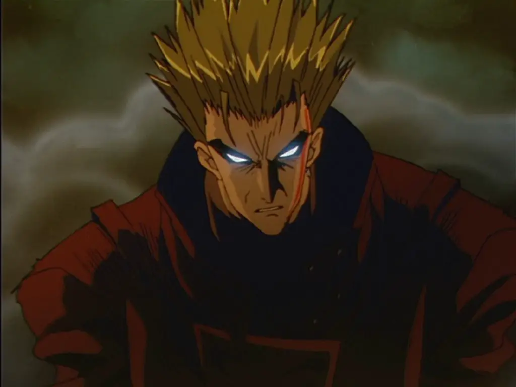 Vash is looking angry